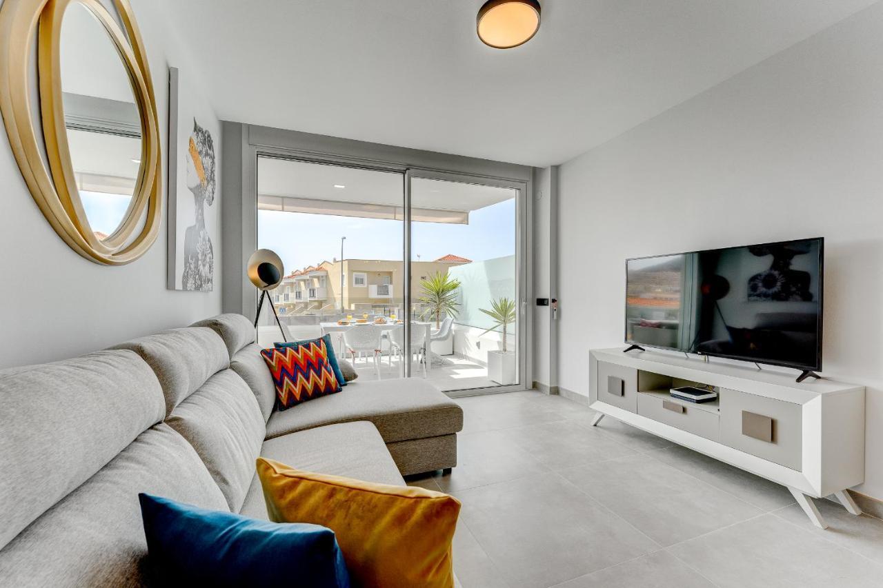 Modern New Apartment Las Terrazas De Costa Adeje. Heated Pool, Big Terrace And Private Parking מראה חיצוני תמונה