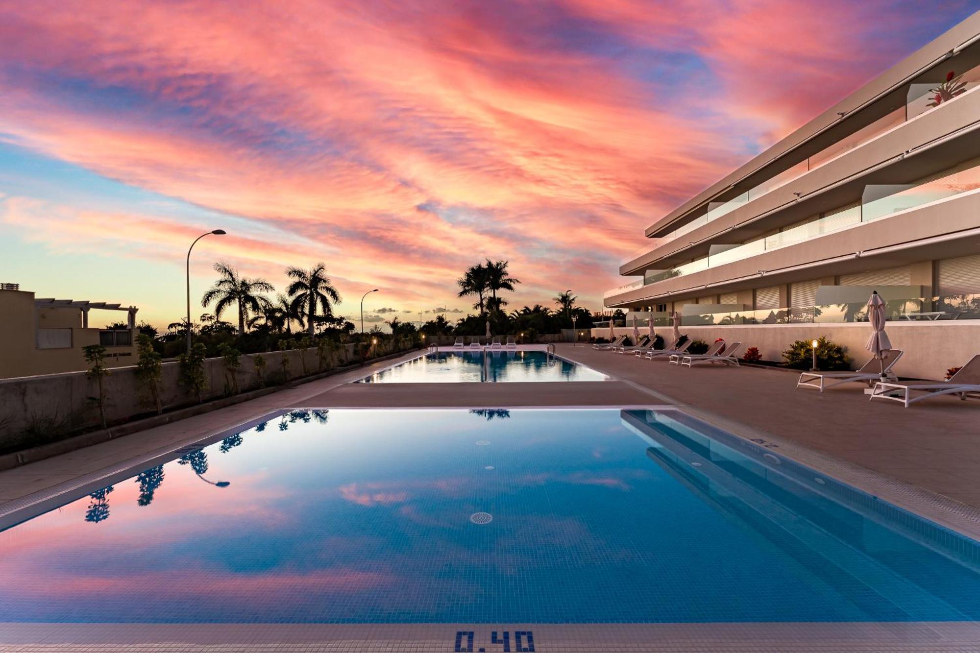 Modern New Apartment Las Terrazas De Costa Adeje. Heated Pool, Big Terrace And Private Parking מראה חיצוני תמונה