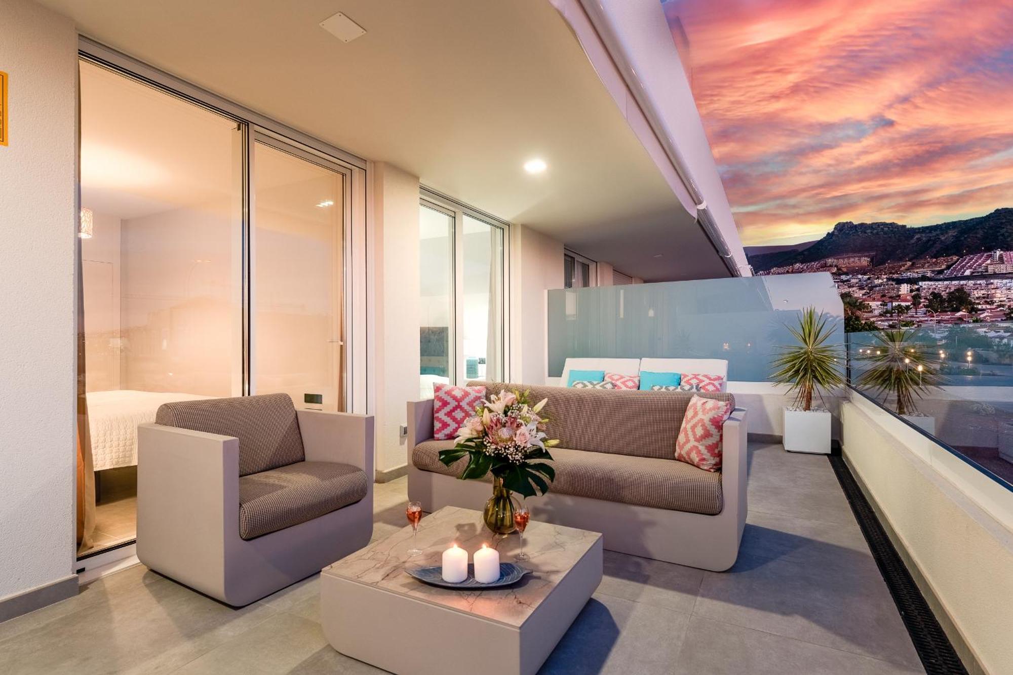 Modern New Apartment Las Terrazas De Costa Adeje. Heated Pool, Big Terrace And Private Parking מראה חיצוני תמונה